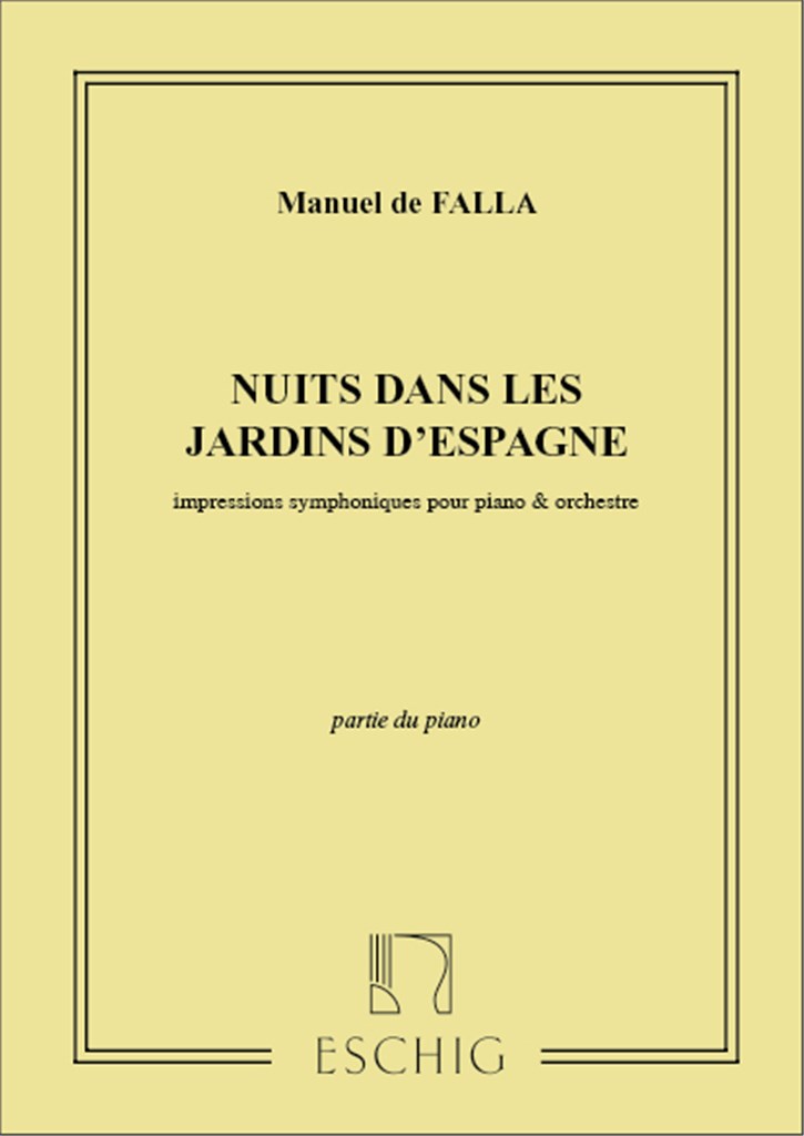 Nuits Jardins..Partie De Piano Soliste